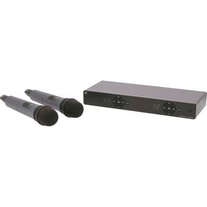 Sennheiser XSW1-825 Dual (B 614-638MHz) - Draadloze microfoonset bestaande uit 2 microfoons, B-band (614 - 638 MHz)
