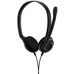 Sennheiser PC 5 Chat – hoofdtelefoon, bekabeld, over-ear multi-platform – pc-hoofdtelefoon, laptop, telefoon, tablet, microfoon, ideaal voor spraakcommunicatie en e-onderwijs – 3,5 mm jack