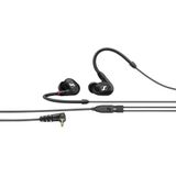 Sennheiser IE 100 PRO Black Dynamische In-Ear-Hörer | Neuartiger 10mm-Breitbandwandler für Präzisen Monitoring-Sound | 1,3m Kabell und S/M/L-Silkon-Adapter Enhalten | Schwarz (508940)