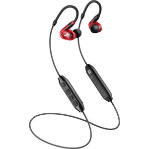 Sennheiser IE 100 PRO DRAADLOZE RODE draadloze in-ear monitoren | Dynamische 10 mm breedbandtransducer | BT-connector, USB-C-kabel en S/M/L silcone-adapters inbegrepen | Rood en zwart (509173)