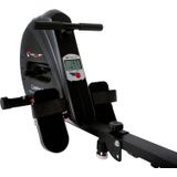 Christopeit Sport Rudergerät "Cambridge II Black Edition", (Ruderschiene platzsparend hochklappbar), Rudermaschine, 4 Widerstandsstufen, Seilzug