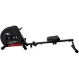Christopeit Sport Rudergerät "Cambridge II Black Edition", (Ruderschiene platzsparend hochklappbar), Rudermaschine, 4 Widerstandsstufen, Seilzug