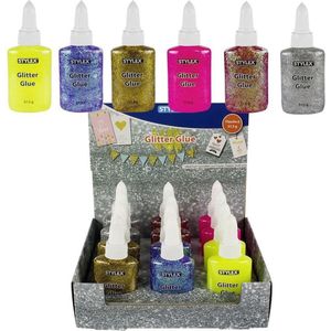 Stylex - Glitter Hobbylijm - Assorti - 37,5 Gr