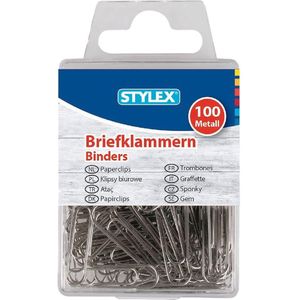 100 paperclips 32 mm zink 24445