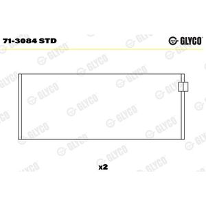 Drijfstanglager GLYCO 71-3084 STD