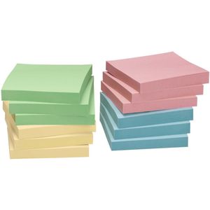 Info Z-Notes 75 x 75 mm, farbig sortiert, 12 Blöcke