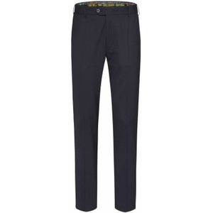 Meyer - Pantalon - Donkerblauw - Polyester/Scheerwol/Elastaan