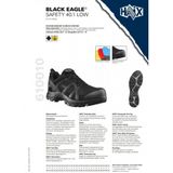 Haix - Black Eagle Safety 40.1 Low - Werkschoen - Zwart - Microvezel - S3
