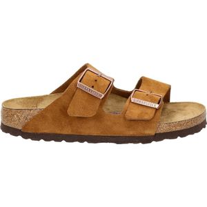 Birkenstock Arizona Sandalen cognac Suede - Dames - Maat 43