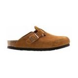 Klomp Birkenstock Unisex Boston Soft Footbed Suede Mink Narrow-Schoenmaat 39