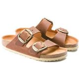 Slipper Birkenstock Women Arizona Big Buckle Oiled Leather Cognac Narrow