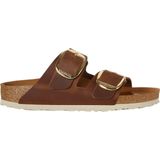 Slipper Birkenstock Women Arizona Big Buckle Oiled Leather Cognac Narrow