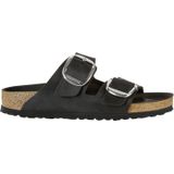 Slipper Birkenstock Women Arizona Big Buckle Oiled Leather Black Narrow