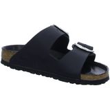 Slipper Birkenstock Women Arizona Big Buckle Oiled Leather Black Narrow