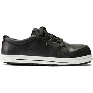 QS 500 Black regular Natural Leather steel toecap