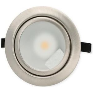 nobilé Downlight N 50208409 LED-lampen, COB, 3,3 W, warm wit / geborsteld nikkel