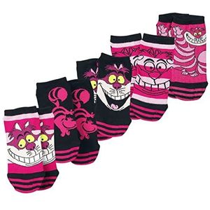 Disney - Cheshire Cat - Sokken - Roze/Zwart - Katoen/Polyamide/Elastaan