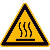 Warnschild Fol Heisse Oberfl. SL100mm