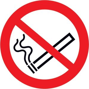 Roken verboden Aluminium voorgevormd
