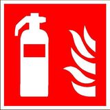 Wolk Schild Alu nl 200 x 200 mm Feuerlöscher iso