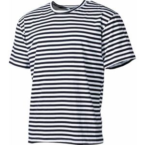 MFH - Russ. Navy Shirt - T-shirt - Wit-Blauw - Katoen