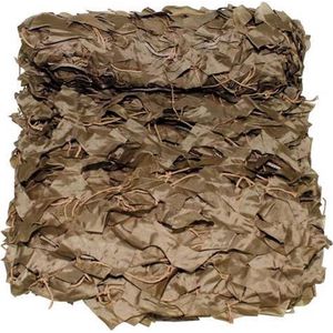 MFH - Camouflagenet 3 x 2 m - 'Basic' - coyote tan - met PVC-draagtas