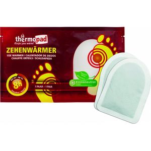 Thermopad - Six-Pack (6 paar) Tenenwarmers / Heating pad - Zelf verwarmende klevende Warmte Pad - Ca. 8 uur warmte - Wit