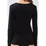 Nina von C dames ondershirt - Lange mouw Zwart