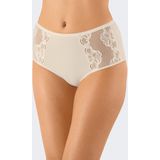 Nina von C - Dames Maxi-Taille Slip - Champagne - Hoge Kanten Dames Slip - Elastisch Katoenen Onderbroek