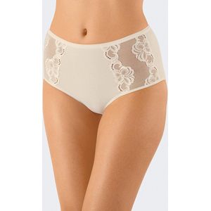 Nina von C - Dames Maxi-Taille Slip - Champagne - Hoge Kanten Dames Slip - Elastisch Katoenen Onderbroek