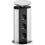 EVOline - 93100001 - Stekkerdoostoren - Zwart - Kunststof - 3-voudig