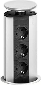 EVOline - 93100001 - Stekkerdoostoren - Zwart - Kunststof - 3-voudig