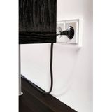 Evoline Plug platte stekker - met randaarde - Wit