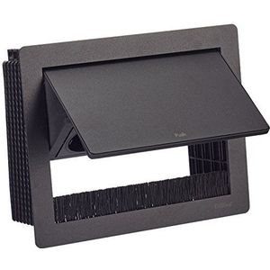 Evoline - Flip Top Push S - Stekkerdoos - Zwart - 3x Schuko Stopcontacten - 3 m