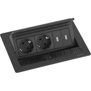 Fliptop Push Small 2ST/2USB stopcontact