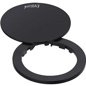 EVOline 159909280300 One afdekring met draaisluiting zwart