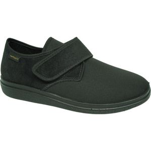 Fischer-Markenschuh Ortho Hausschuh mit Klettverschluss, Weite K, Stretch, Einlegesohle herausnehmbar