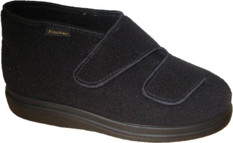 Fischer - Comfortabele Schoen Hoog - Pantoffels - Unisex - Zwart