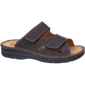 Fischer -Heren -  bruin donker - pantoffels & slippers - maat 41