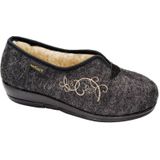 Fischer - Pantoffels - Grijs Donker - Vilt - Antislip Onderzool