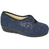 Fischer - Pantoffels - Grijs Donker - Vilt - Antislip Onderzool