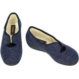 Fischer - Pantoffels - Grijs Donker - Vilt - Antislip Onderzool