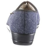 Fischer - 203528 - Pantoffels - Blauw - Dames - Met Schapenwol Voering