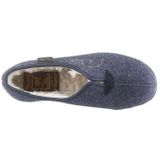 Fischer - 203528 - Pantoffels - Blauw - Dames - Met Schapenwol Voering