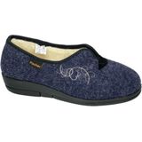 Fischer - 203528 - Pantoffels - Blauw - Dames - Met Schapenwol Voering