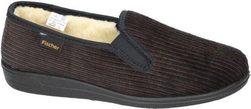 Fischer heren frank lage pantoffels, Bruin 777., 48 EU