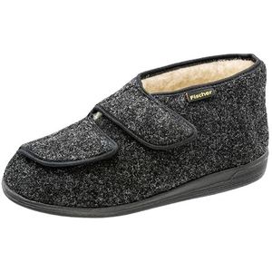 Fischer heren frank hoge pantoffels, Schwarz Anthrazit 205, 47 EU