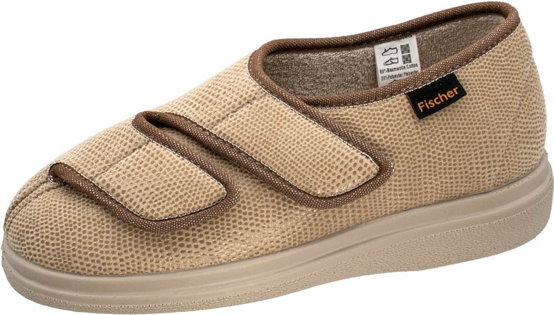 Fischer - 13942 Pantoffels - Beige - Textiel