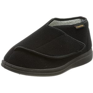 Fischer Unisex Bad Wiessee pantoffels, zwart, 45 EU