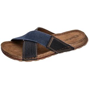 Fischer merkschoen heren, heren, sandalen, slippers, blauw Ocean 56, 46 EU